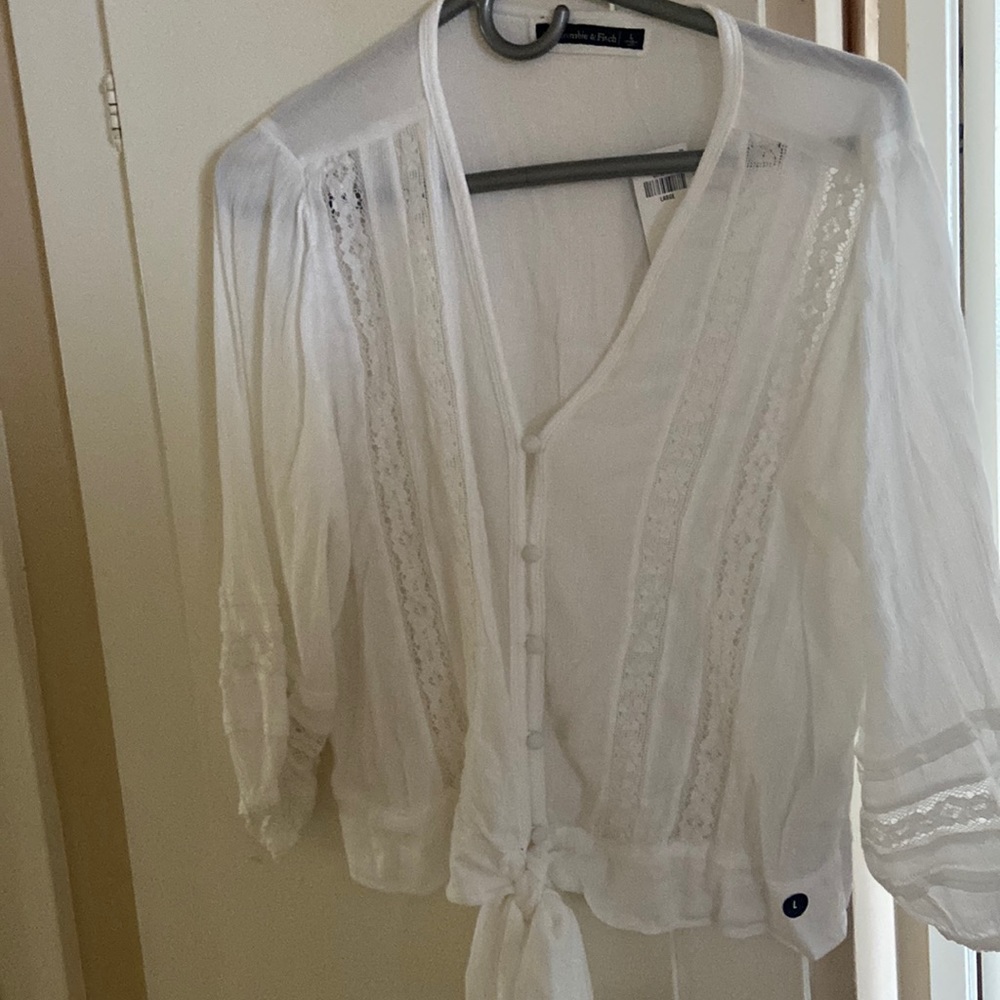 white button down shirt